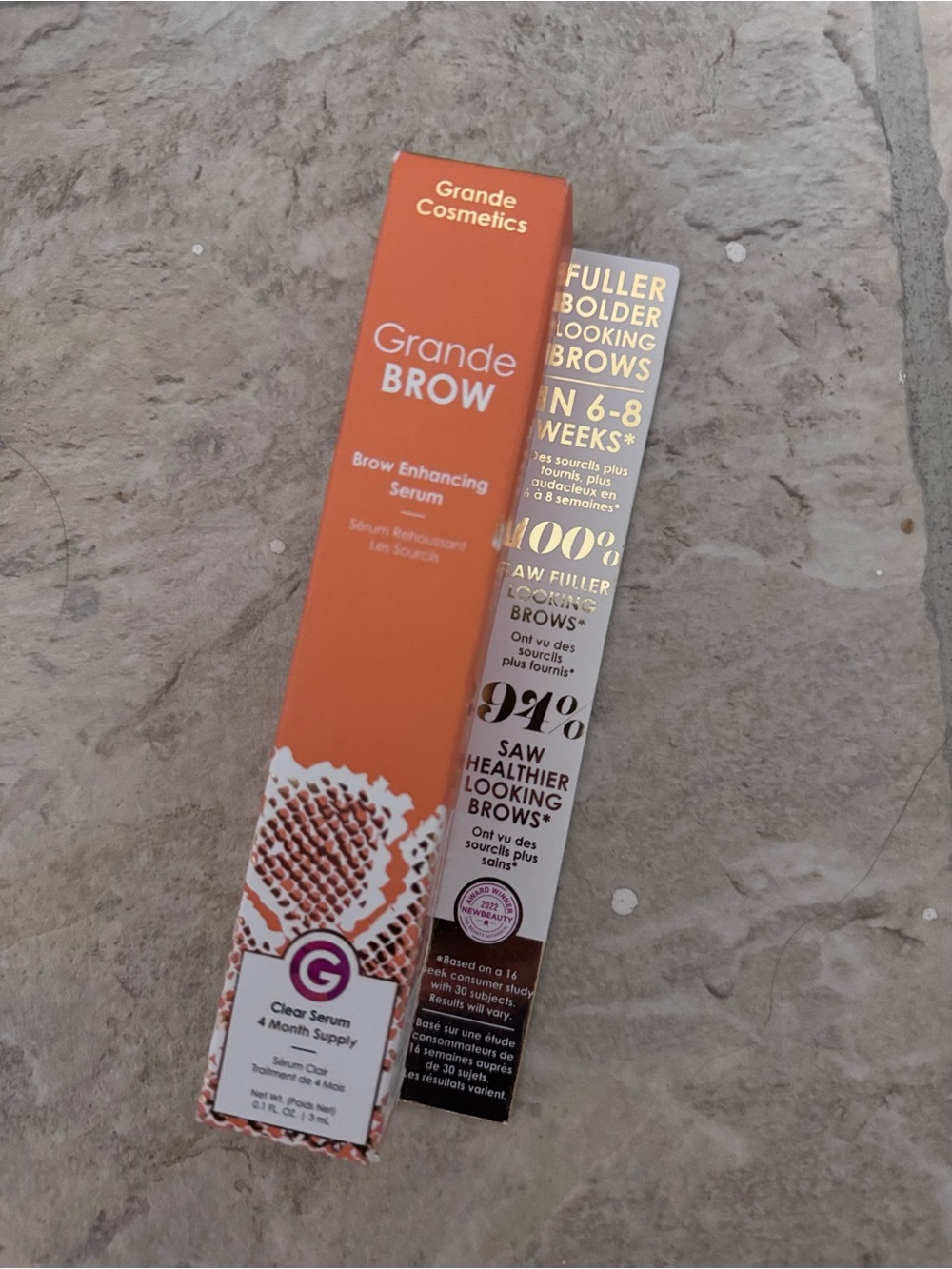 Grande BROW Brow Enhancing Serum - Orange brand new